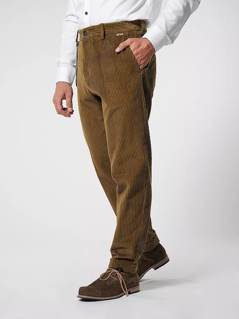 LUIS TRENKER | Hose Regular Fit LUBRUNEU | olive