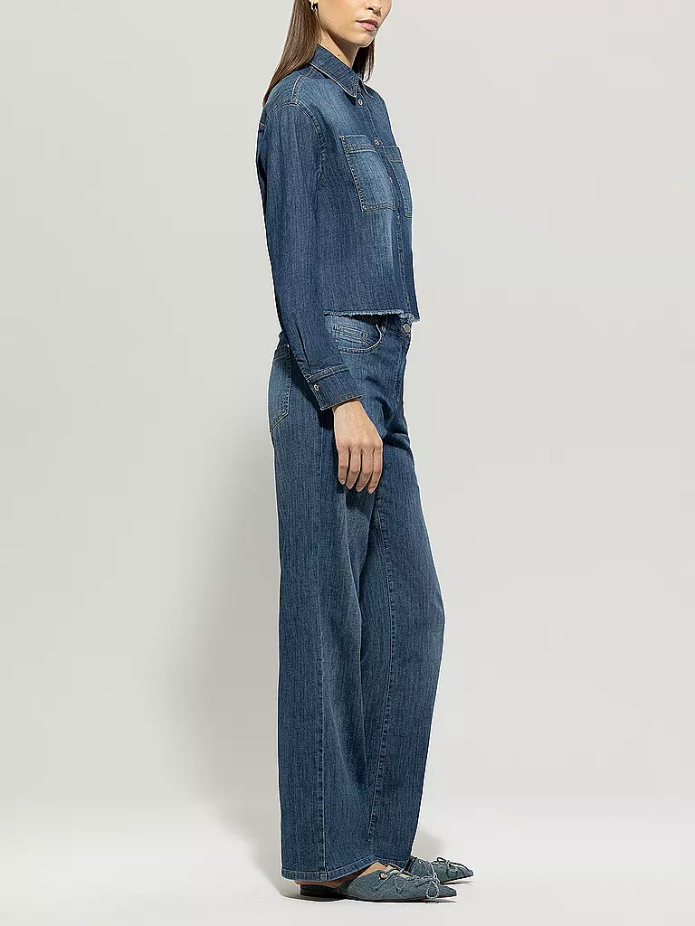 LUISA CERANO | Hose Wide Leg | blau