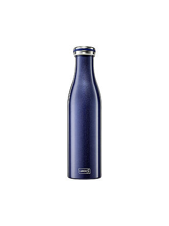 LURCH | Isolierflasche - Thermosflasche Edelstahl 0,75l Blau Metallic