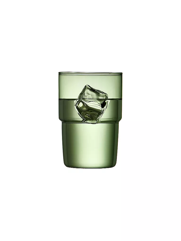 LYNG BY GLAS | Trinkglas 2er Set TORINO 40 cl Gruen | hellgrün