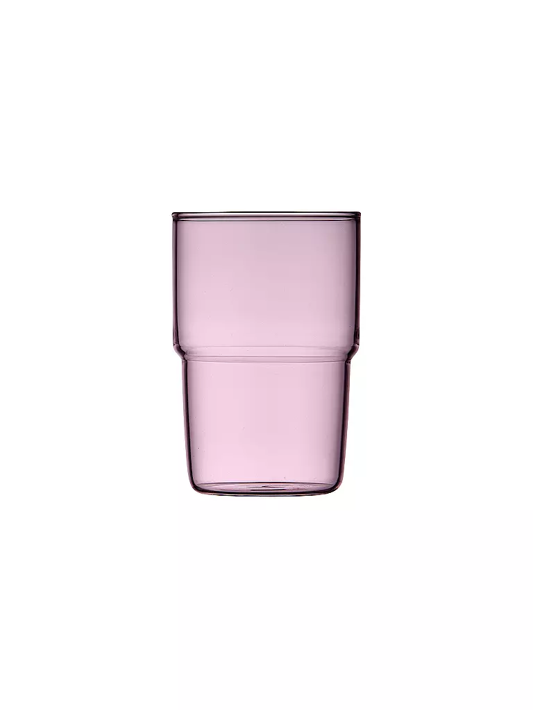 LYNG BY GLAS | Trinkglas 2er Set TORINO 40 cl Pink | hellgrün