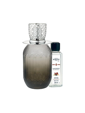 MAISON BERGER PARIS | Lampe Berger Set EVANESCENCE GRISE +250ml Mystic Leather