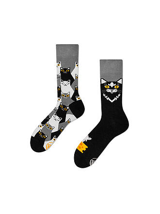 MANY MORNINGS | Damen Socken BLACK CAT schwarz