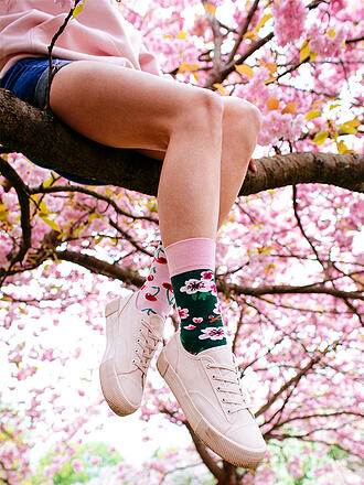 MANY MORNINGS | Damen Socken CHERRY BLOSSOM rosa