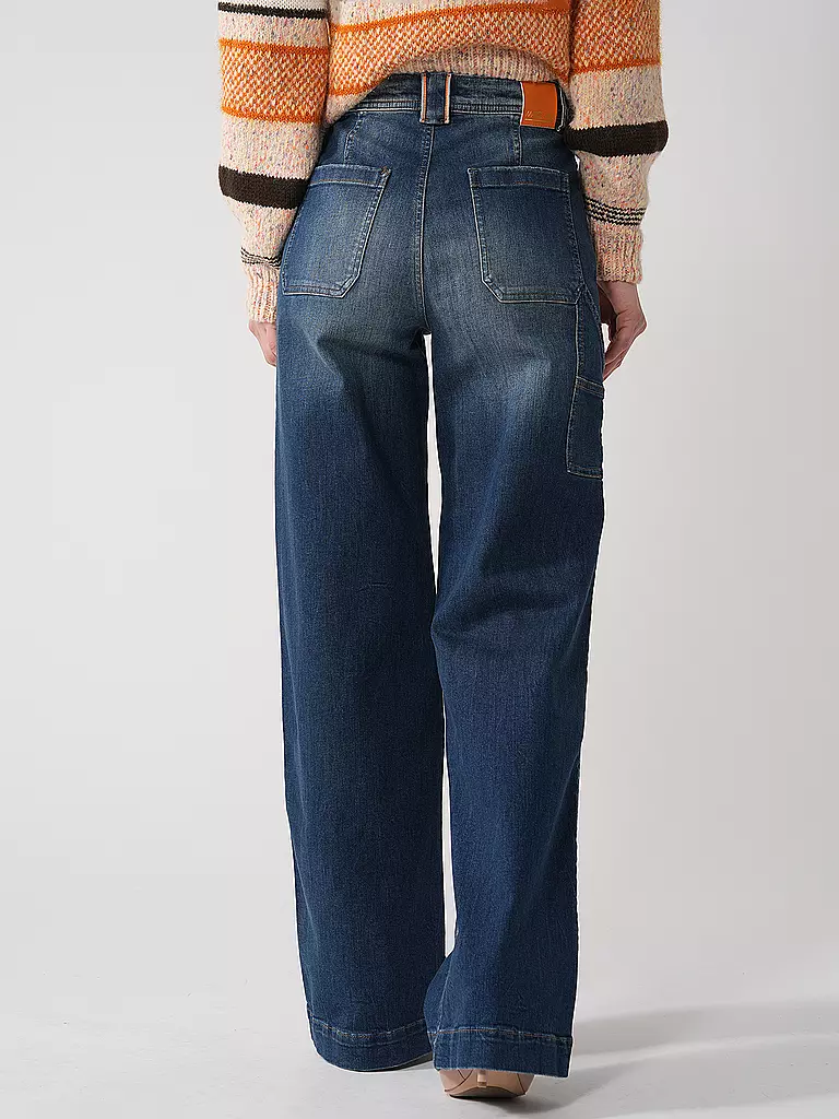 MARC CAIN | Jeans Wide Leg WIGAN | blau