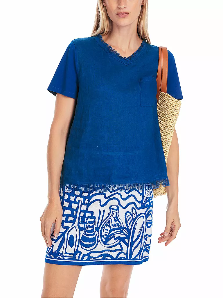 MARC CAIN | T-Shirt  | blau