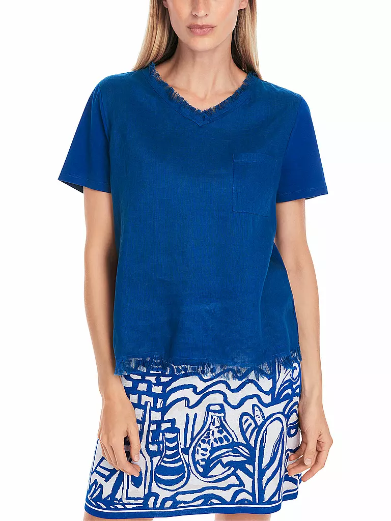 MARC CAIN | T-Shirt  | blau