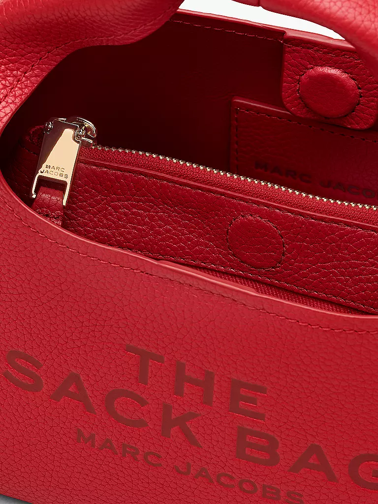 MARC JACOBS | Ledertasche - Henkeltasche THE MINI SACK  | rot