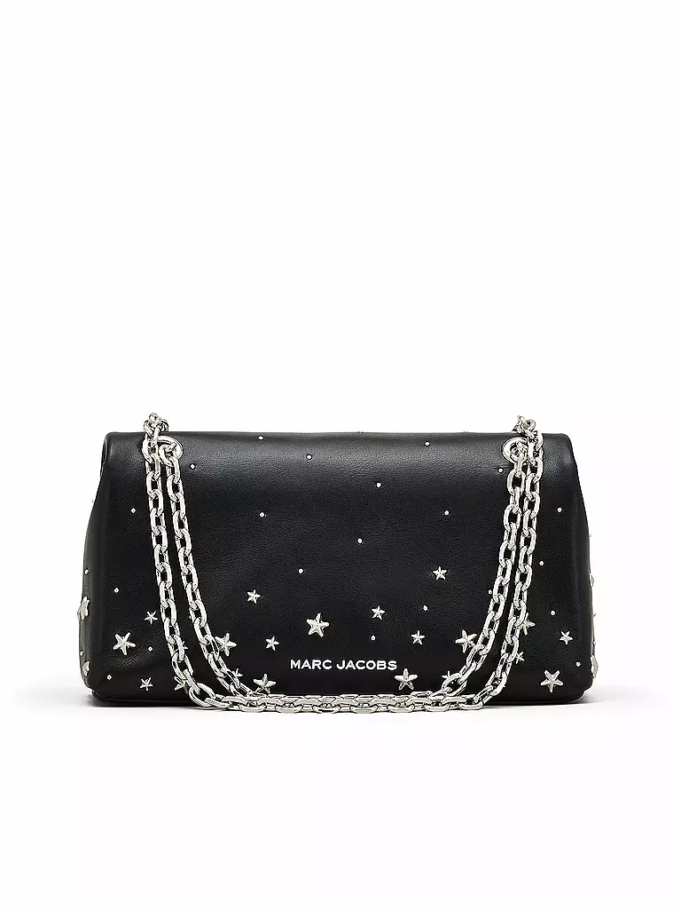 MARC JACOBS | Ledertasche - Mini Bag THE DUAL CHAIN WALLET STARS | schwarz