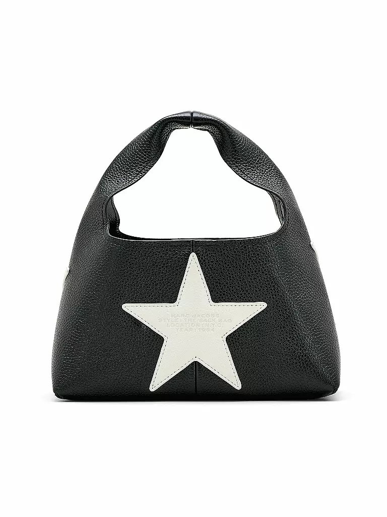 MARC JACOBS | Ledertasche - Mini Bag THE MINI SACK STARS | schwarz