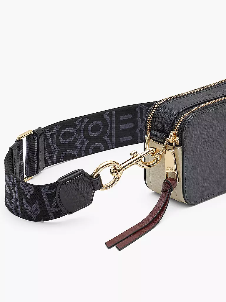 MARC JACOBS | Ledertasche - Mini Bag THE SNAPSHOT | grau