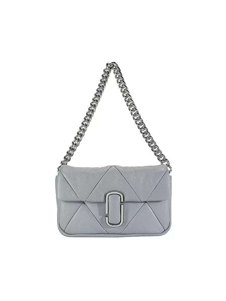 MARC JACOBS | Ledertasche - Mini Bag THE SOFT SHOULDER BAG | grau