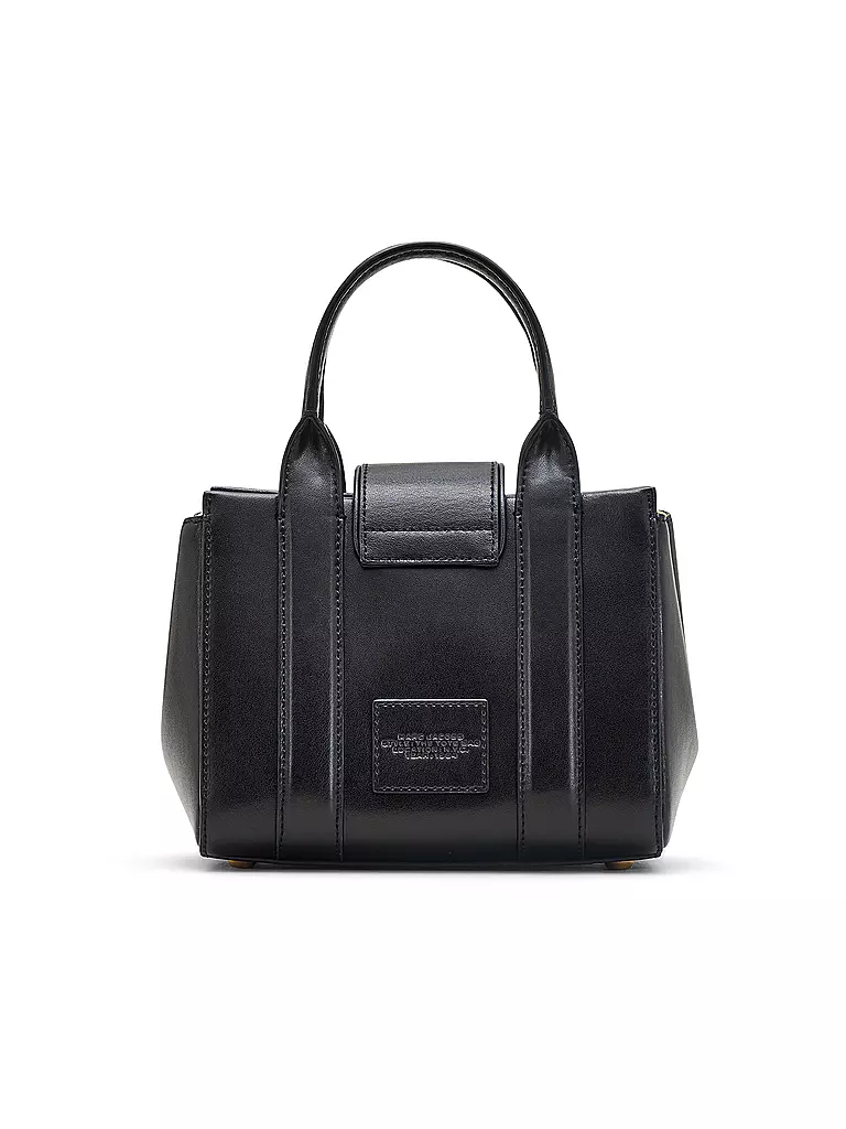 MARC JACOBS | Ledertasche - Mini Bag THE TURNLOCK CROSSBODY TOTE | dunkelrot