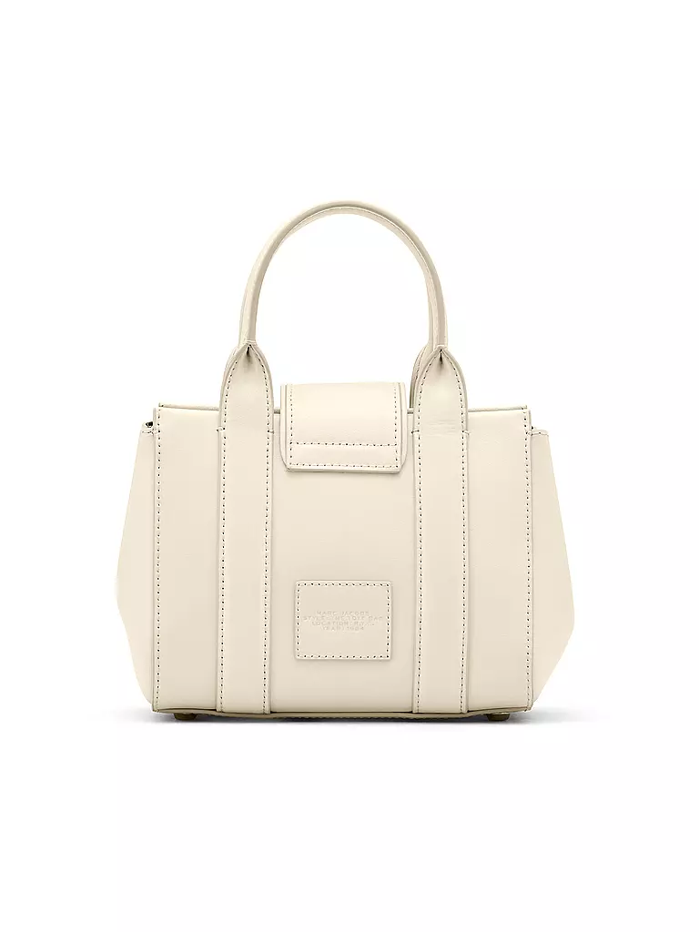 MARC JACOBS | Ledertasche - Mini Bag THE TURNLOCK CROSSBODY TOTE | weiss