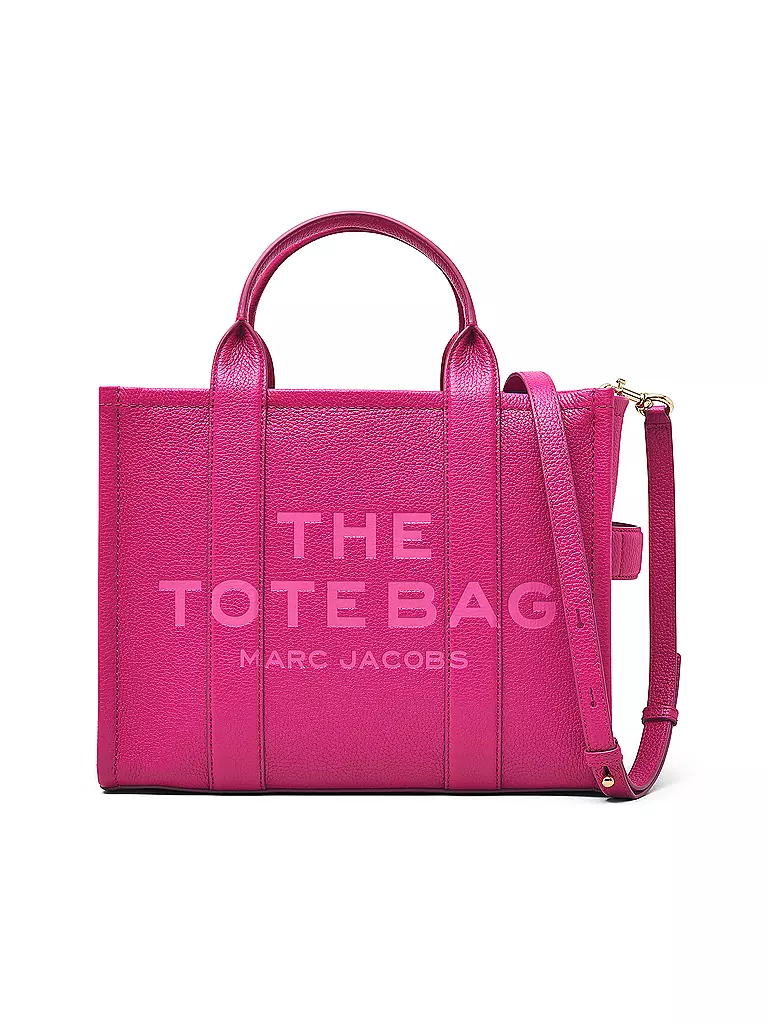 MARC JACOBS | Ledertasche - Tote Bag THE MEDIUM TOTE LEATHER | pink