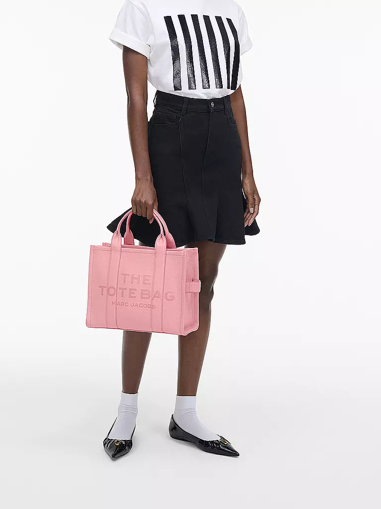 MARC JACOBS | Ledertasche - Tote Bag THE MEDIUM TOTE LEATHER | rosa