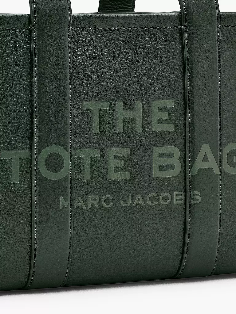 MARC JACOBS | Ledertasche - Tote Bag THE SMALL TOTE LEATHER | dunkelgrün