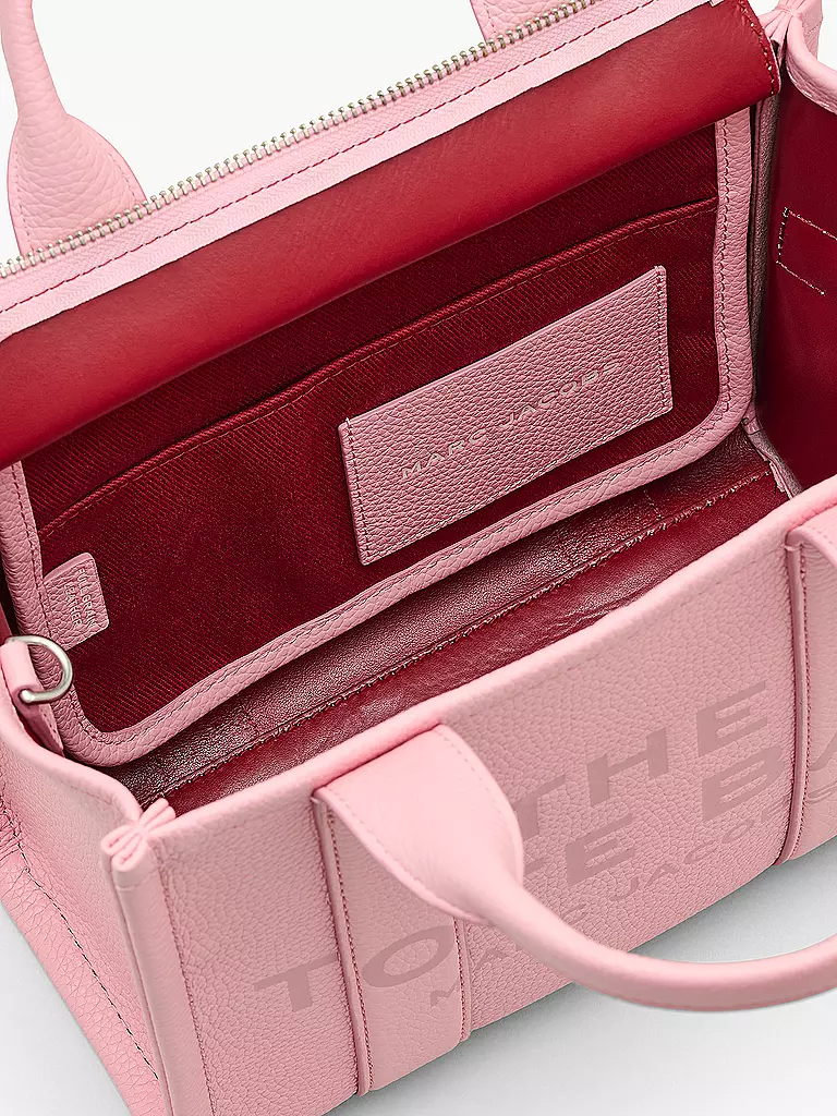 MARC JACOBS | Ledertasche - Tote Bag THE SMALL TOTE LEATHER | pink