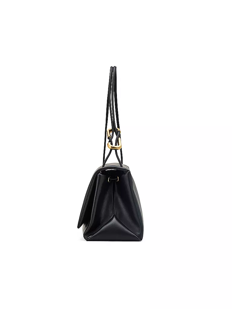 MARC JACOBS | Ledertasche - Umhängetasche THE LARGE DUAL BAG | schwarz