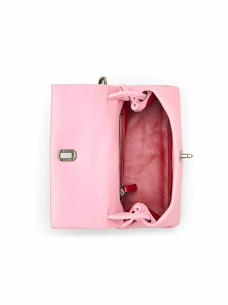 MARC JACOBS | Ledertasche - Umhängetasche THE MINI DUAL BAG | rosa