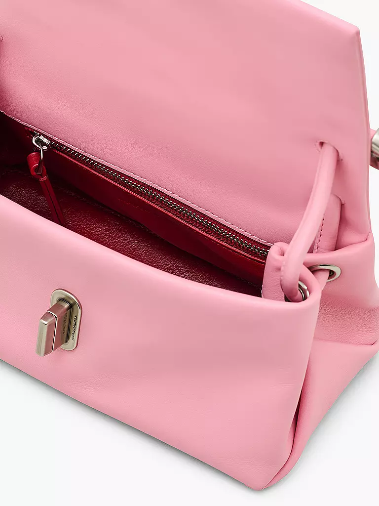 MARC JACOBS | Ledertasche - Umhängetasche THE MINI DUAL BAG | rosa