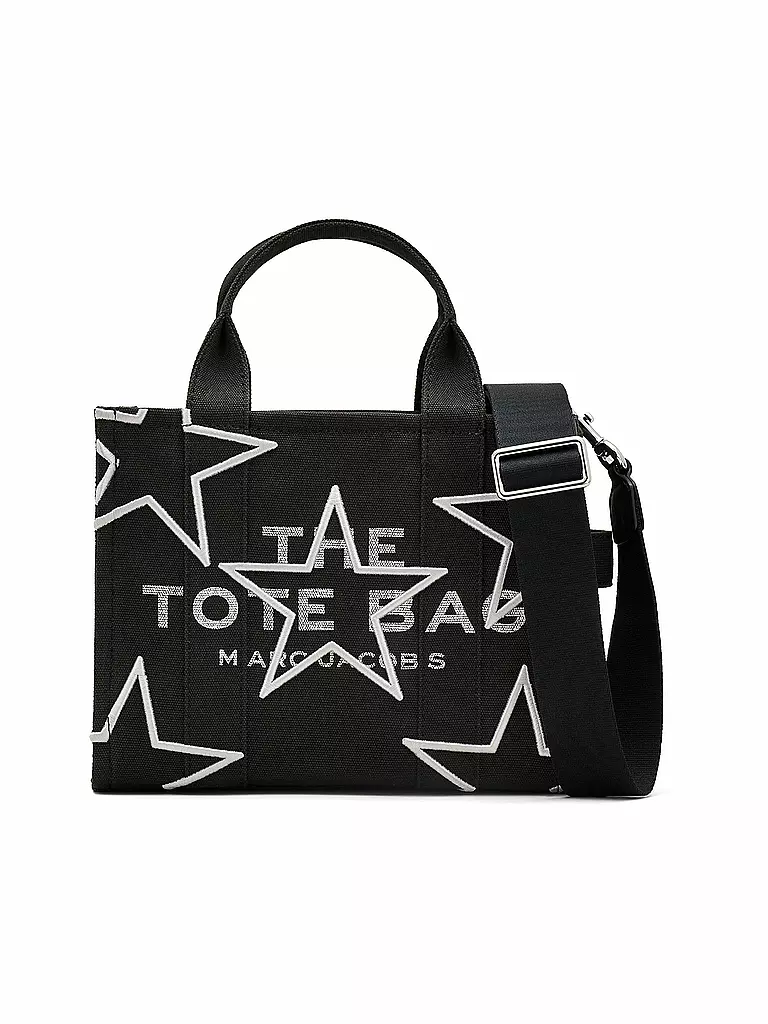 MARC JACOBS | Tasche - Tote Bag THE SMALL TOTE CANVAS STARS | schwarz