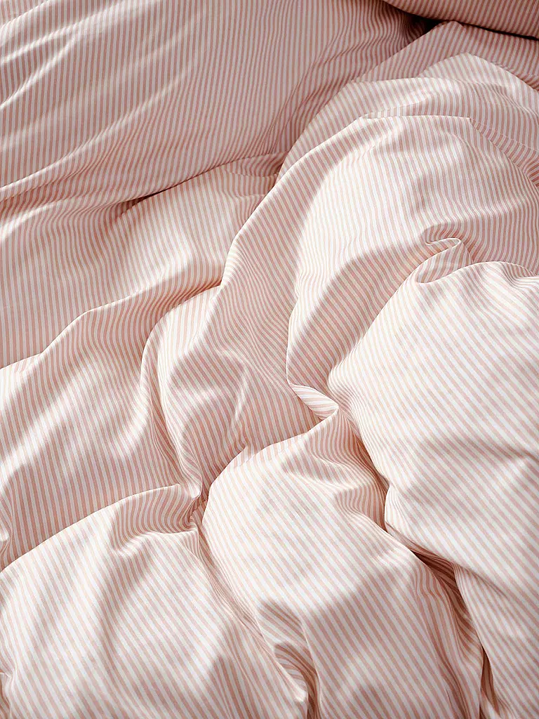 MARC O'POLO HOME | Satin Bettwäsche CLASSIC STRIPE 70x90cm/140x200cm Rose Smoke | rosa