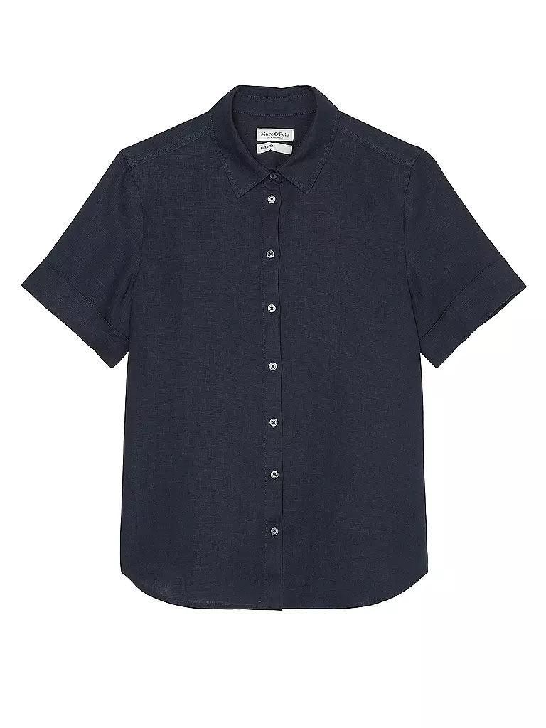 MARC O'POLO | Leinenbluse | dunkelblau