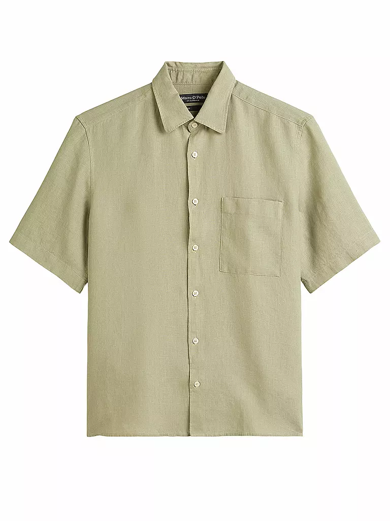 MARC O'POLO | Leinenhemd | olive