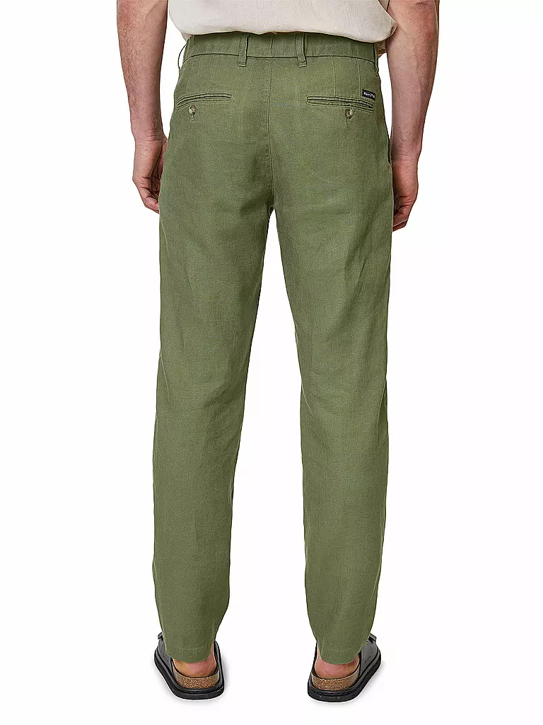 MARC O'POLO | Leinenhose  | olive