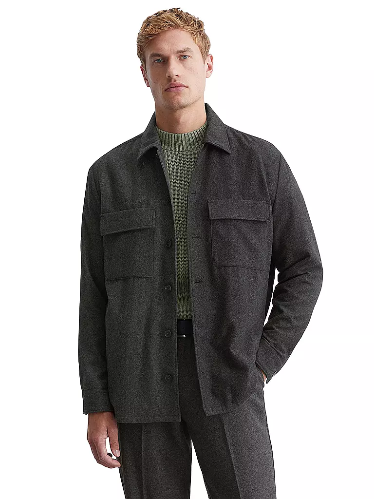 MARC O'POLO | Overshirt | grau