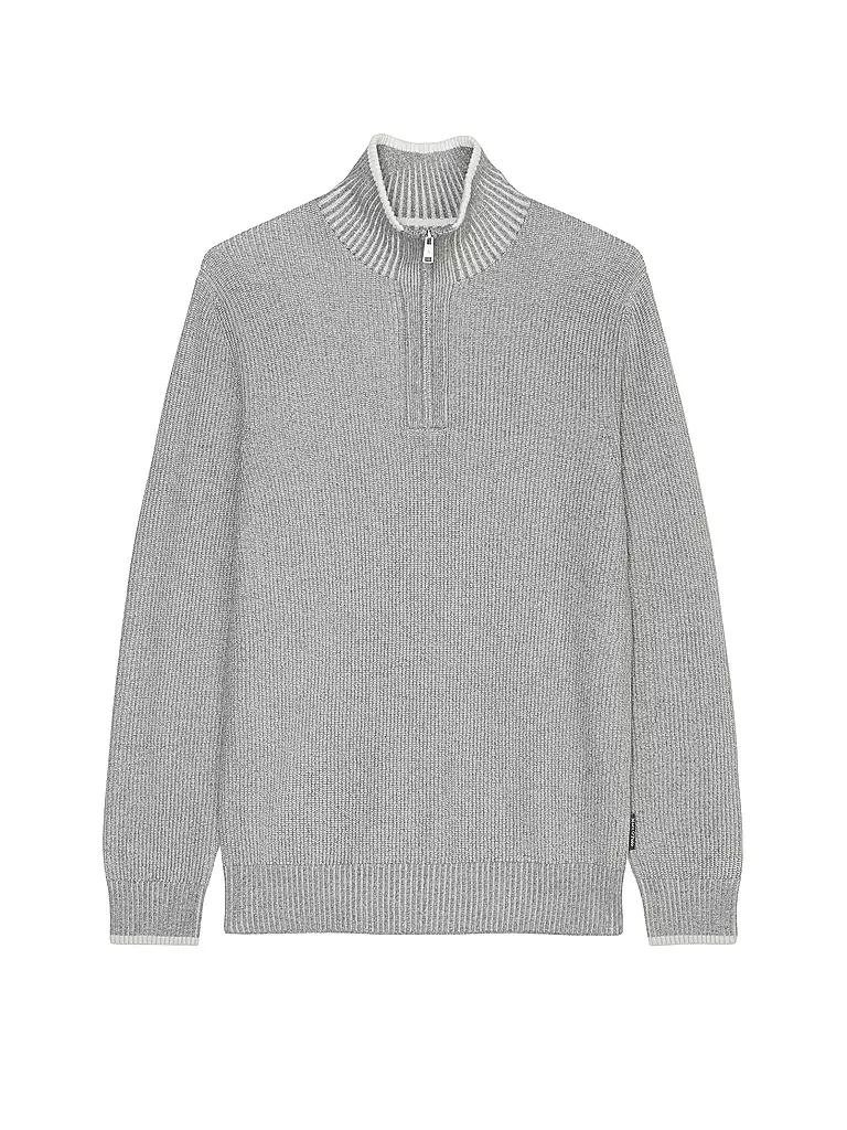 MARC O'POLO | Troyer Pullover | grau