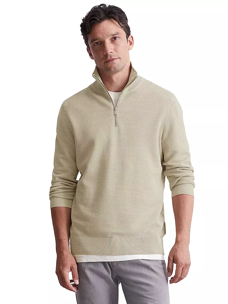 MARC O'POLO | Troyer Pullover | grau