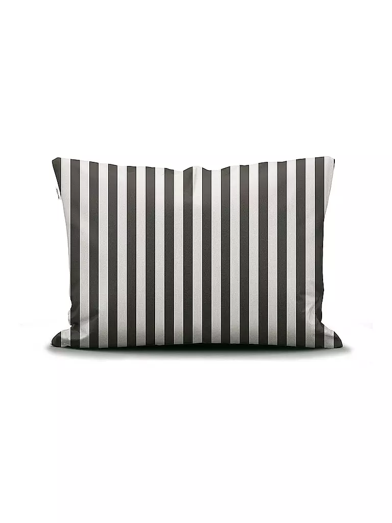 MARC O'POLO HOME | Satin Bettwäsche CLASSIC STRIPE 70x90cm/140x200cm Anthracite | hellgrau