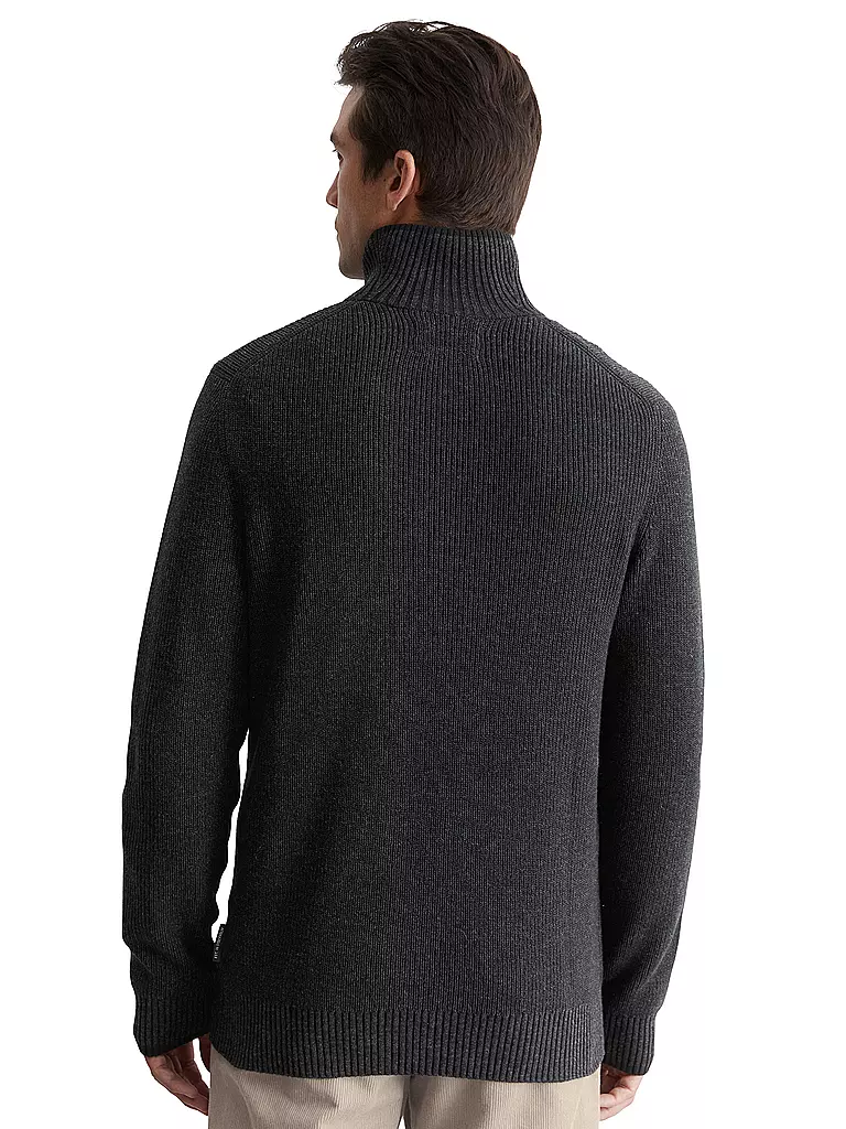 MARC O'POLO | Troyer Pullover | grau