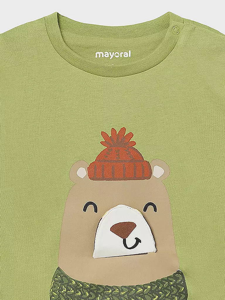 MAYORAL | Baby Langarmshirt  | grün