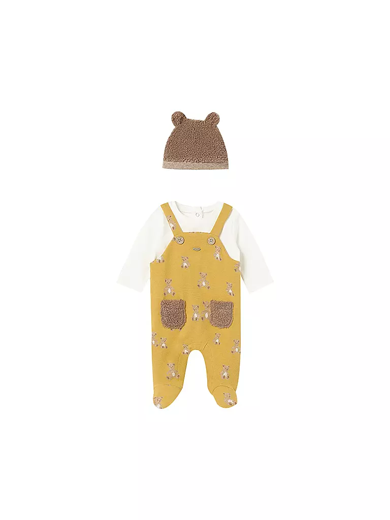 MAYORAL | Baby Set 2-teilig Strampler und Haube | gelb