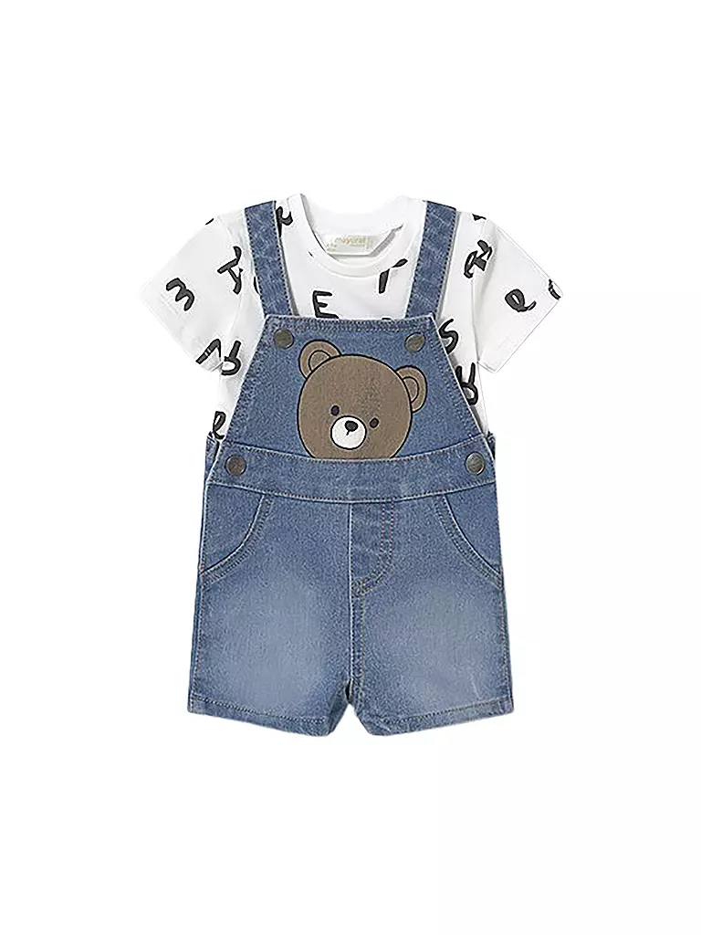 MAYORAL | Baby Set 2-teilig T-Shirt und Latzhose | blau