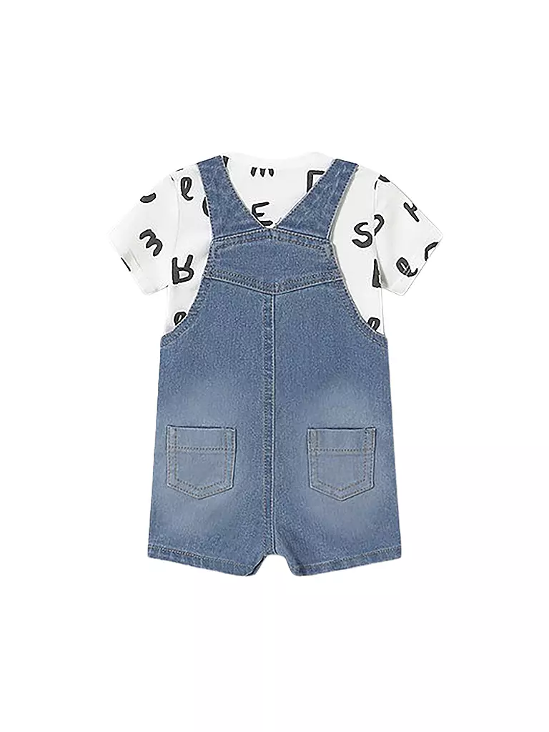 MAYORAL | Baby Set 2-teilig T-Shirt und Latzhose | blau