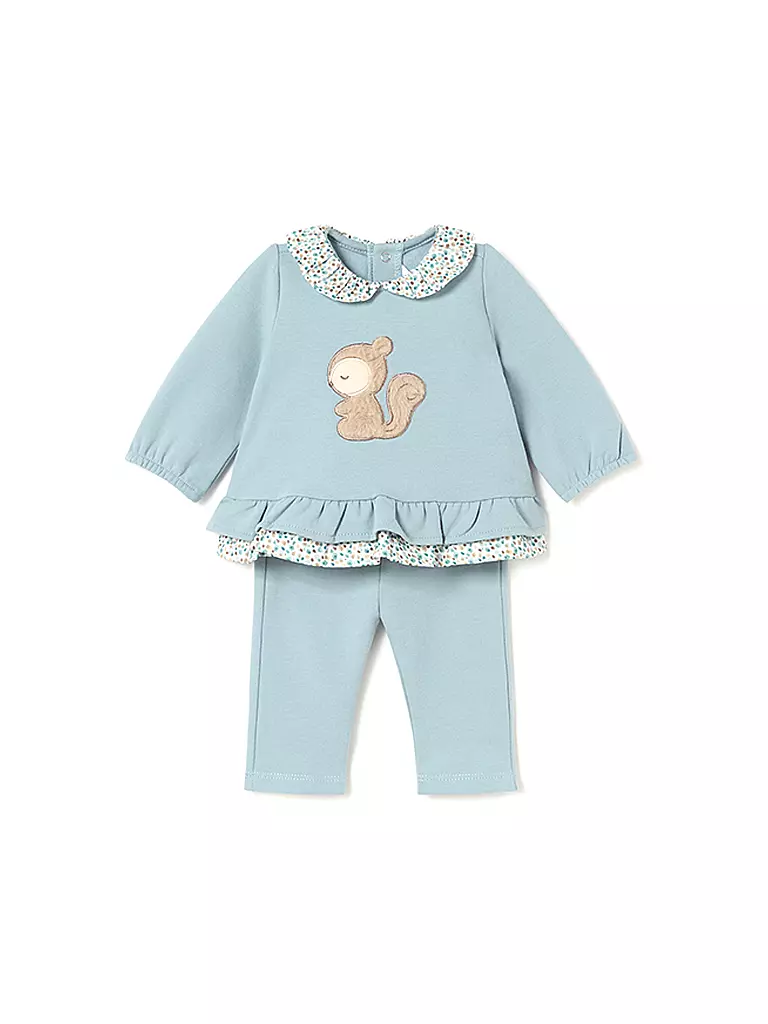 MAYORAL | Baby Set Langarmshirt und Hose 2-teilig  | hellblau