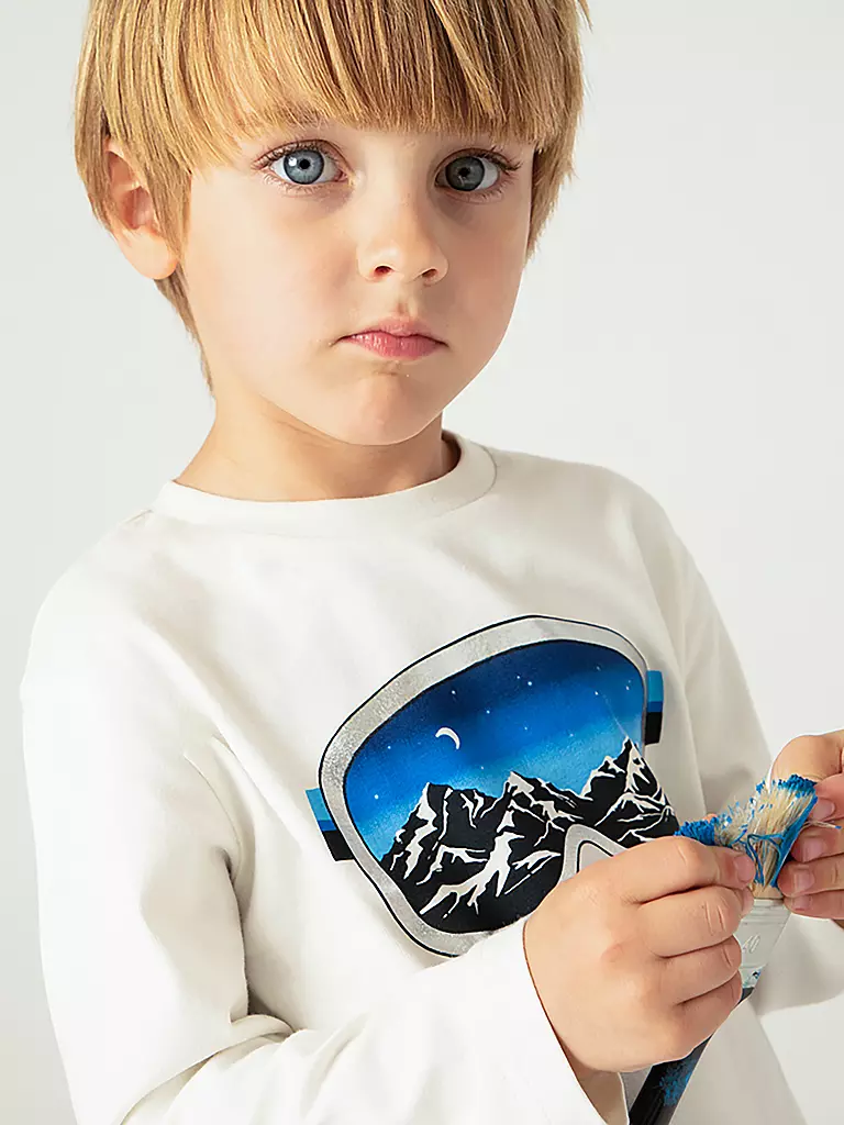 MAYORAL | Jungen Langarmshirt | creme