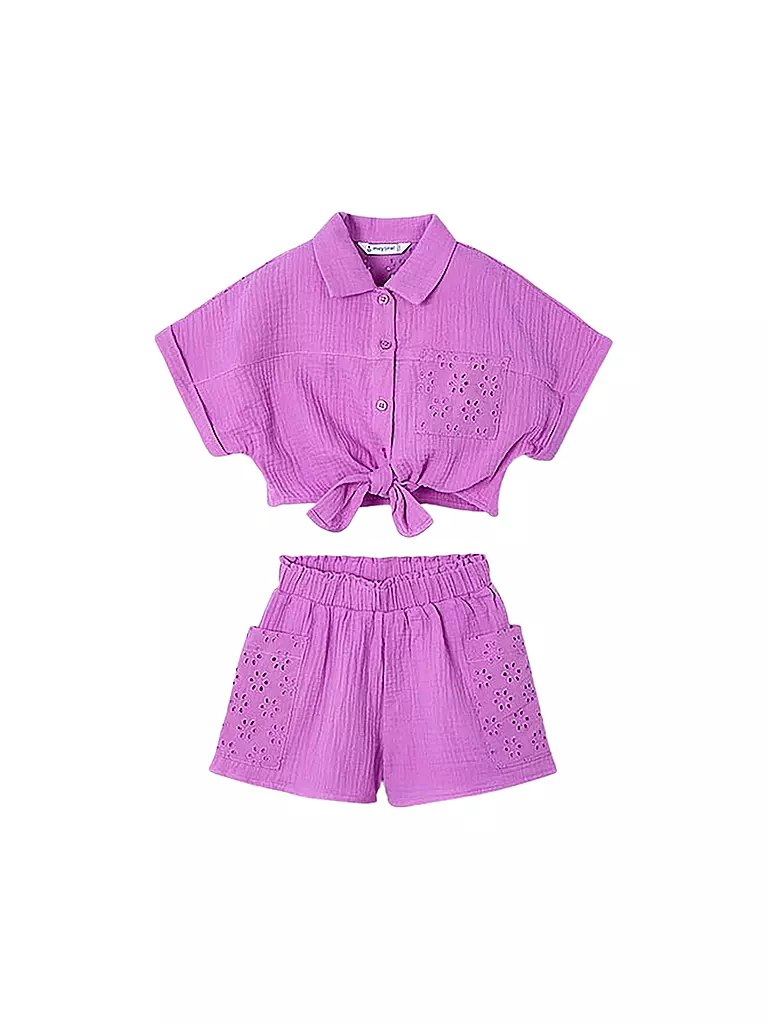 MAYORAL | Mädchen Set 2-teilig Bluse und Shorts | pink