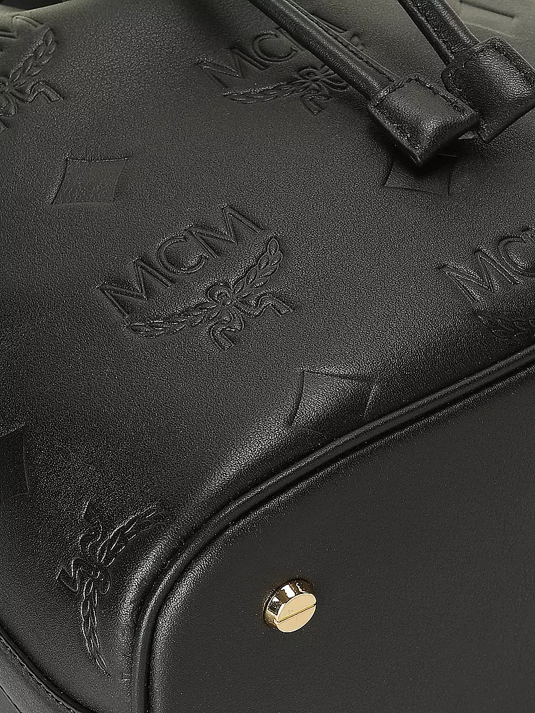 MCM | Ledertasche - Bucket Bag DESSAU Medium | schwarz