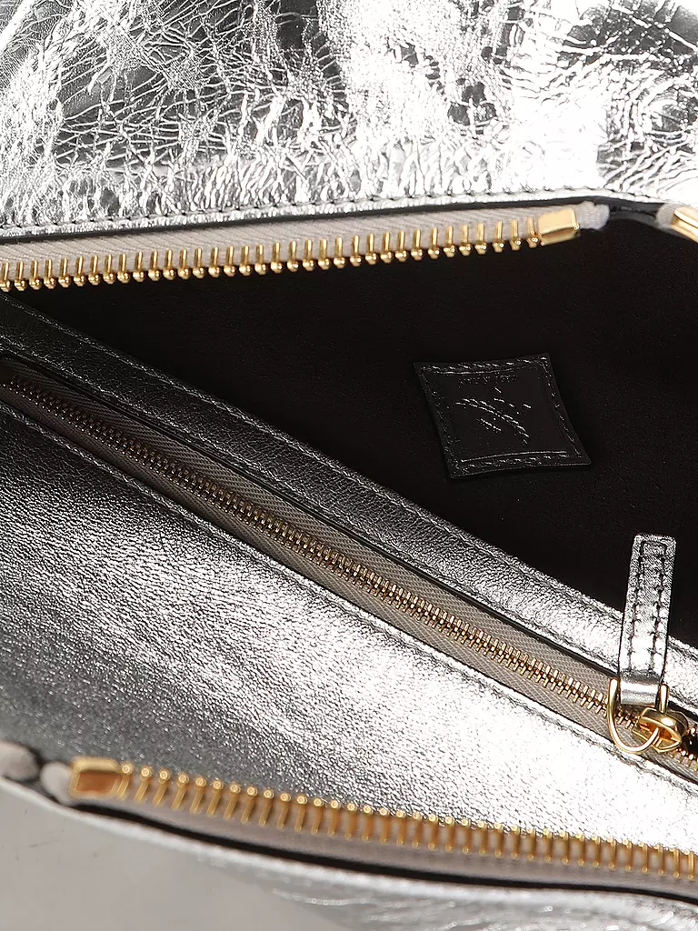 MCM | Ledertasche - Umhängetasche DIAMANT Small | silber