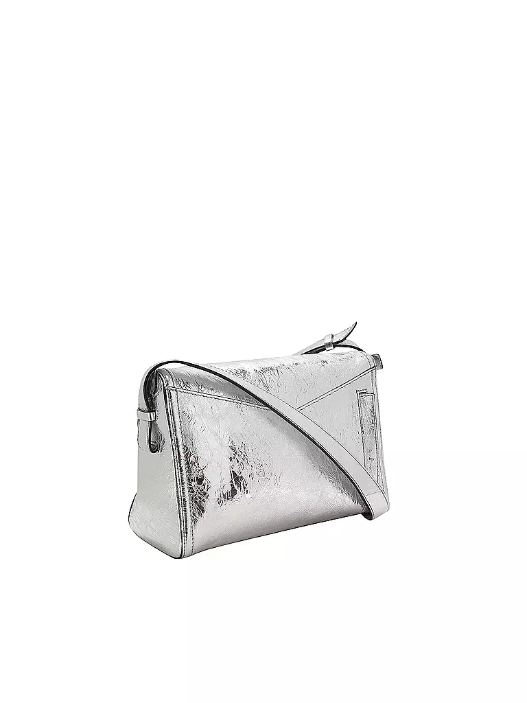 MCM | Ledertasche - Umhängetasche DIAMOND Small | silber