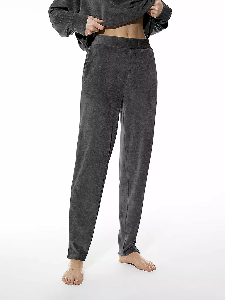 MEY | Loungewear Hose VELVET DREAM | grau