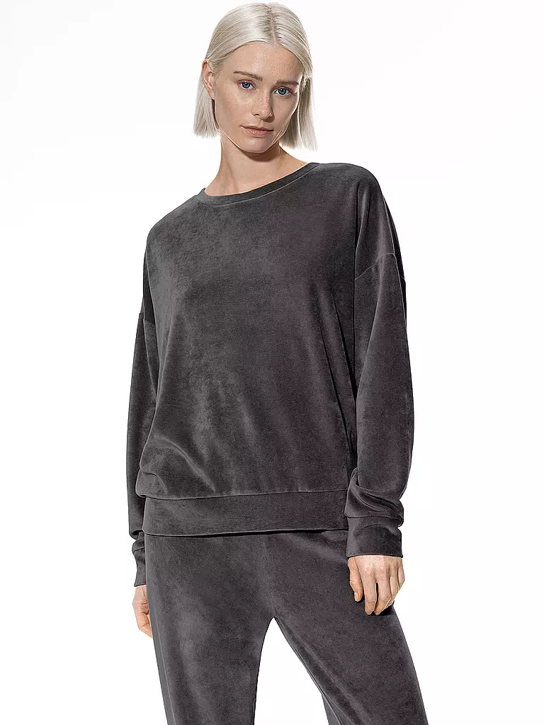 MEY | Loungewear Sweater VELVET DREAM  | grau