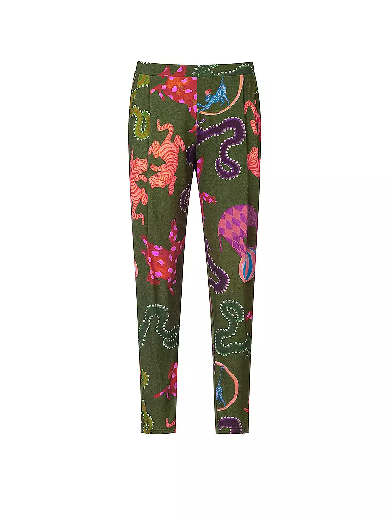 MEY | Pyjamahose LOVE CIRCUS pineforest | olive