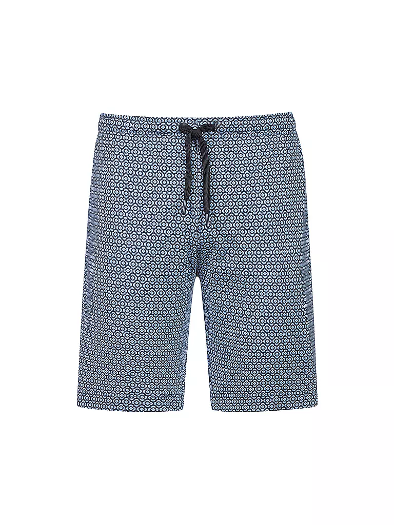 MEY | Pyjamashorts ROUND GEO | blau