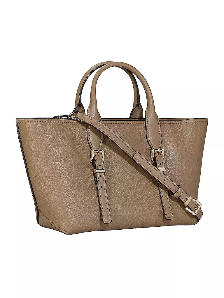 MICHAEL KORS | Ledertasche - Henkeltasche MOORE Small | braun